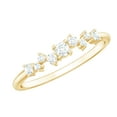thumbnail image 1 of Rosec Jewels Minimal Diamond Half Eternity Ring for Women (HI-SI Quality), 14K Yellow Gold, US 7.00, 1 of 9