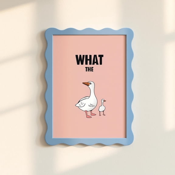 Minimal Duck Animal Wall Art Unframed Paper Print
