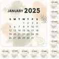 thumbnail image 1 of Minimal Floral Abstract Small Month Planner Labels Square Modern Style 2025 Calendar 40 Pack, 1 of 5
