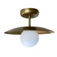 thumbnail image 1 of Minimal Flush Mount Ceiling Light Globe Chandelier Brass Mid Centrury Lighting [Mairy], 1 of 5