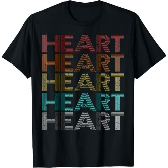 Minimal Heart Graphic T-Shirt for Men Women Valentine Day Tee