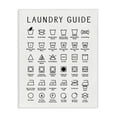 thumbnail image 1 of Minimal Laundry Guide Cleaning Chart Helpful Symbols 16 in x 20 in Drawing Canvas Art Print, by Stupell Home Décor, 1 of 5