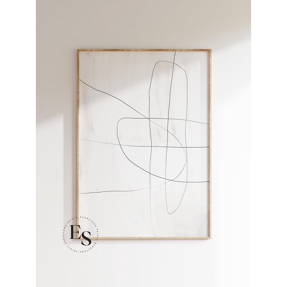 Minimal Line Art, Simple Line Art, Neutral Line, Minimal Line Drawing, Modern Sketch Print, Minimal Wall Art Print, Continuous Line Art Wall Art, Modern Wall Decor, 8x12 UNFRAMED