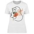 thumbnail image 1 of Minimal Linear Style Portrait T-Shirt Women -Image by Shutterstock, Female 3X-Large, 1 of 2