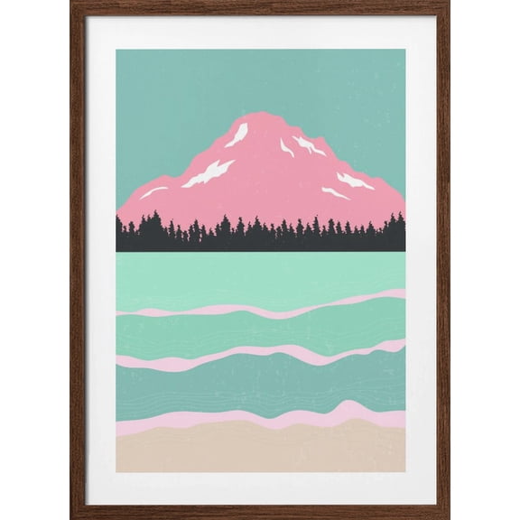 Minimal Mountains #1 Framed Art Modern Wall Decor