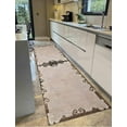 thumbnail image 1 of Minimal Pattern Flat Rug, Brown Rug, Flat Rug, Chenille Printed Design Rugs, Turkish Rug, Non-Slip Carpet, Runner Rug, Entry Rug, Personalized Rug, 1.7'x2.3' - 50x70 cm, 1 of 8