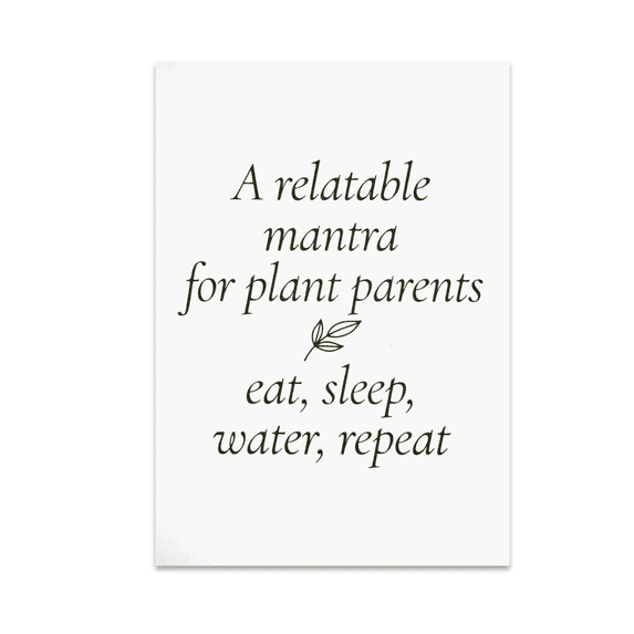 Minimal Plant Wall Decor - Plant Parent - 13x19 Poster Print