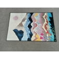 thumbnail image 1 of Minimal Rugs, Landscape Rug, Small Rug, Abstract Mountain Rugs, Mountain Landscape Rug, Bedroom Rugs, Wedding Rug, Floor Rugs, Boho Rug, 2.6'x9.2' - 80x280 cm, 1 of 9
