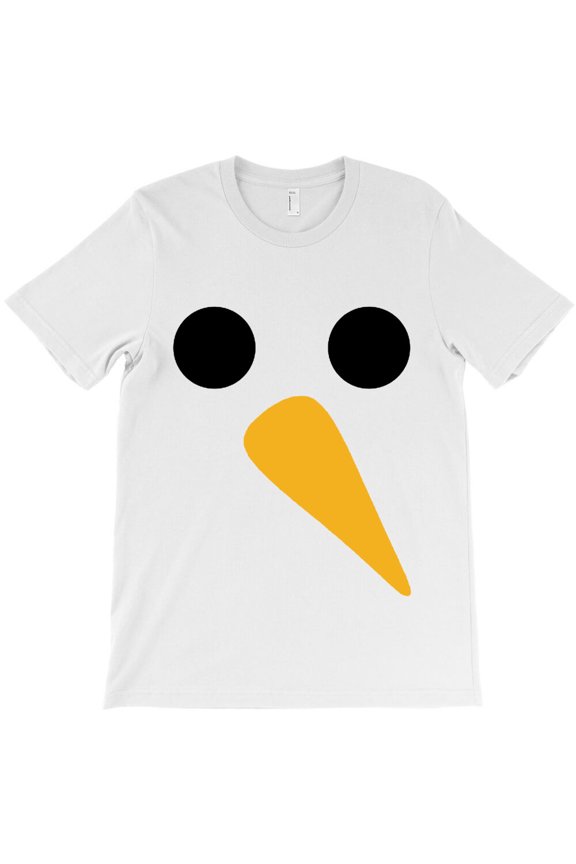 Minimal Snowman Themed Christmas Holiday Graphic Design Style Simple G32917 Unisex T-Shirt, Up to Size 5XL