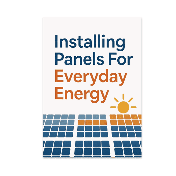 Minimal Solar Decor - Renewable Energy Advocate - 13x19 Poster Print