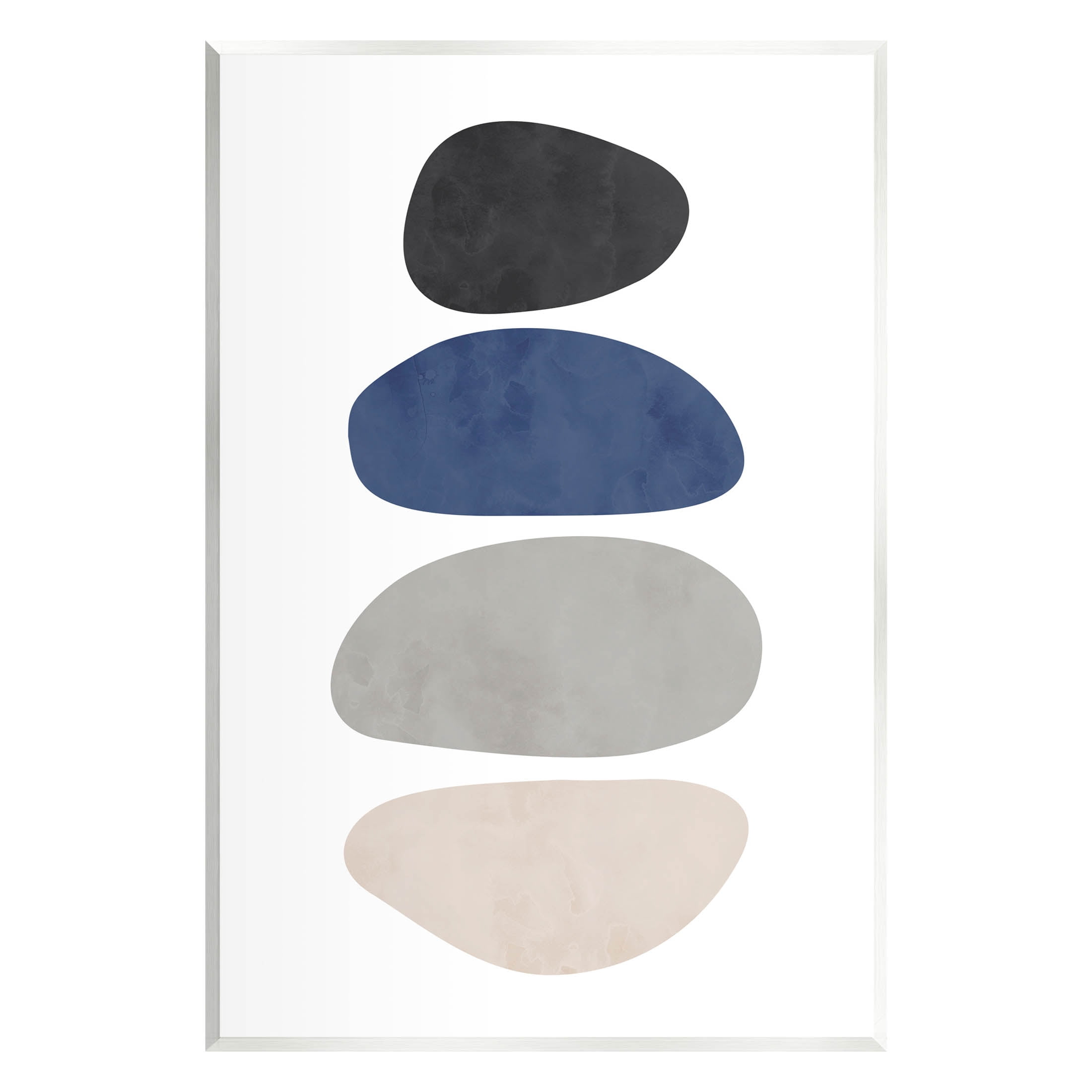 Minimal Stacked Round Shapes Abstract Graphic Art Unframed Art Print Wall Art