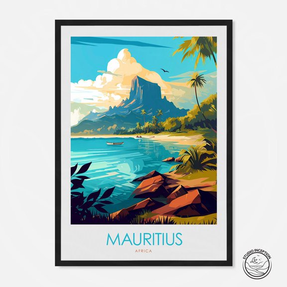 Minimal Style Mauritius Africa Poster Print by Studio Inception