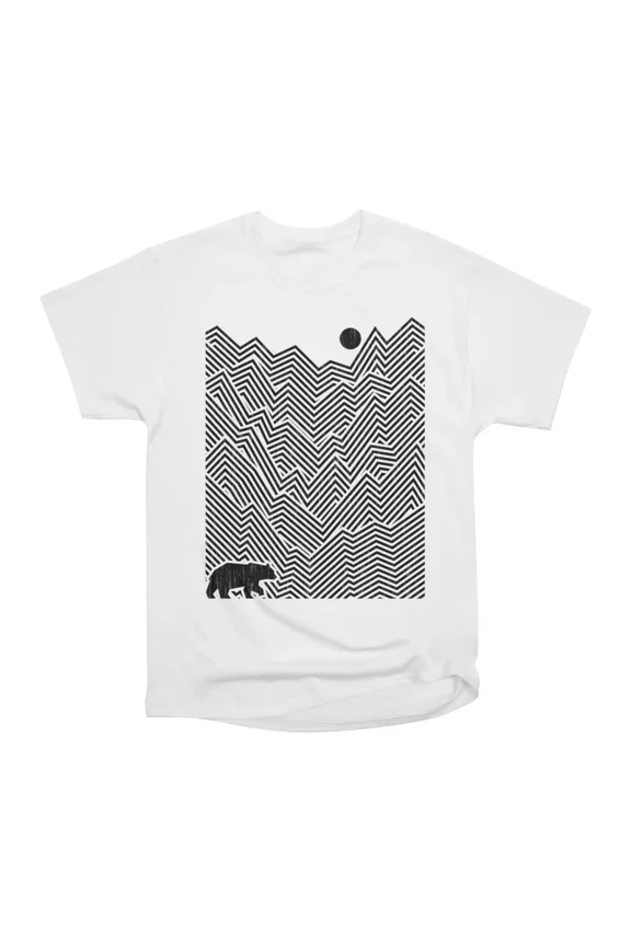 Minimal Sunset BEAR T-Shirt Tee Gift For Him Merch For Her Apparel For Friend