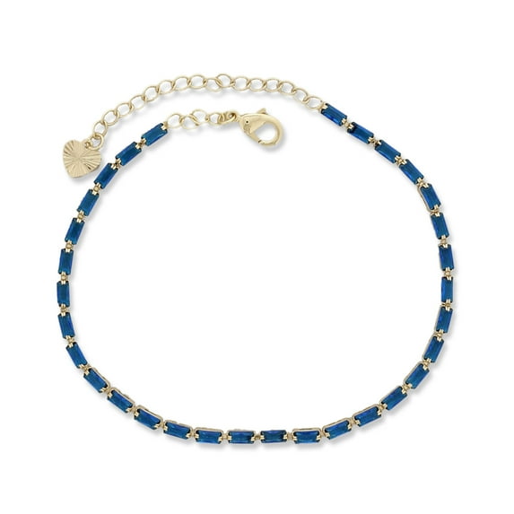 Minimal Women CZ Stone Anklets for Gold Color with 8"+2" inch Adjustable Size Brass Metal