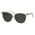 thumbnail image 1 of Minimal Womens Thin Horn Rim Retro Plastic Sunglasses Slate Black, 1 of 4