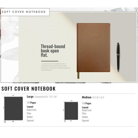 Minimalism Art, Classic Soft Cover Notebook Journal, Medium Size, A5 5.8" x 8.3", 176 Pages, Premium Thick Paper 100gsm, Fine PU Leather, Ribbon Bookmark, San Francisco (Dotted, Lime Green)