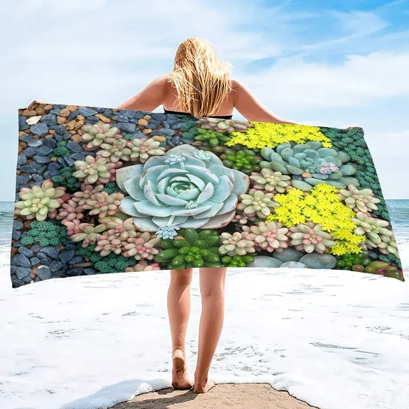 Minimalism Beach Towel,Plush Oversized Beach Towel,Large Summer Swim Towel,Travel Blanket Vacation Essentials Lounge Chair Cover (8)