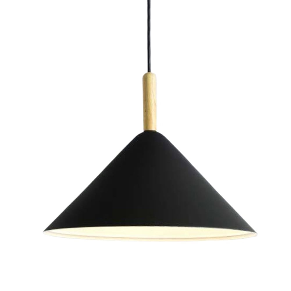 Minimalism Colorful Wood Metal Pendant Light, Simple Farmhouse Hanging ...