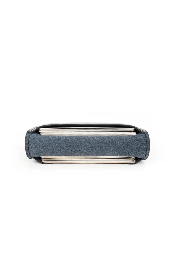 Minimalism Real Leather Wallet Ins Ultra-thin Fold Unisex Purse Credit Card Holder ID VIP Bank Slim Bag Simple Cards Cases