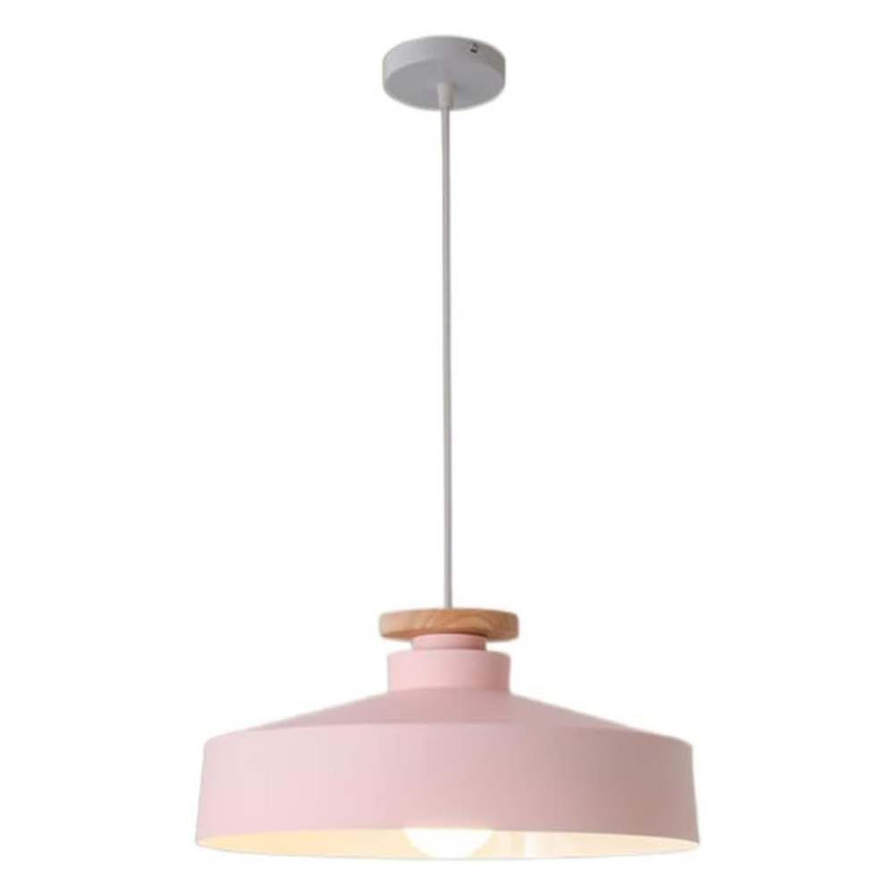 Minimalism Wood Metal Kitchen Island Pendant Light Fixtures Retro Industrial Pendant Lighting for Over Dining Room Table Adjustable Height Hanging Lamp Shade Nordic Ceiling Chandelier