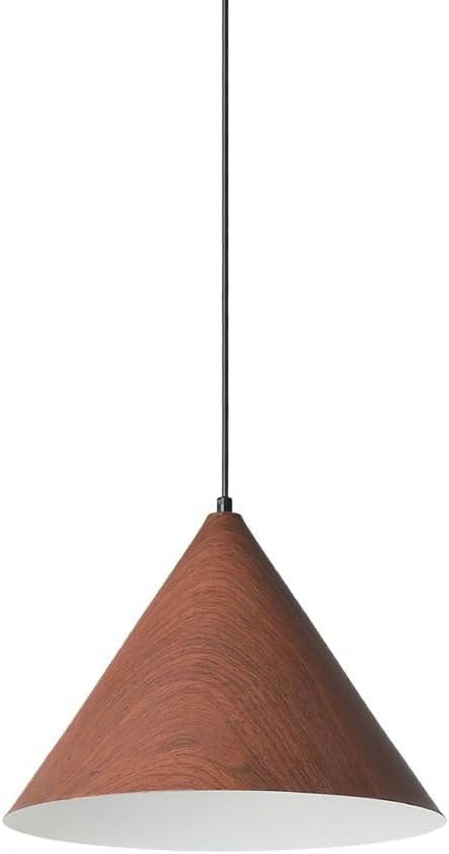 Easy Minimalist Pendant Lighting Reference: Minimalism Wood Pattern Metal Pendant Lamp For Kitchen Island Cone