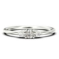 thumbnail image 1 of Minimalist 0.65 Carat Slim Oval Cut Diamond Moissanite Fairy Engagement Ring, Dainty Wedding Ring in 10k Solid White Gold, Festival Gift For Her, Affordable Gift, Promise Ring, Anniversary Ring, 1 of 3