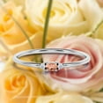 thumbnail image 1 of Minimalist 0.65 Carat Slim Oval Cut Morganite And Diamond Moissanite Fairy Engagement Ring, Dainty Wedding Ring in 925 Sterling Silver With 18k White Gold Plating, Festival Affordable Gift, Holiday, 1 of 3