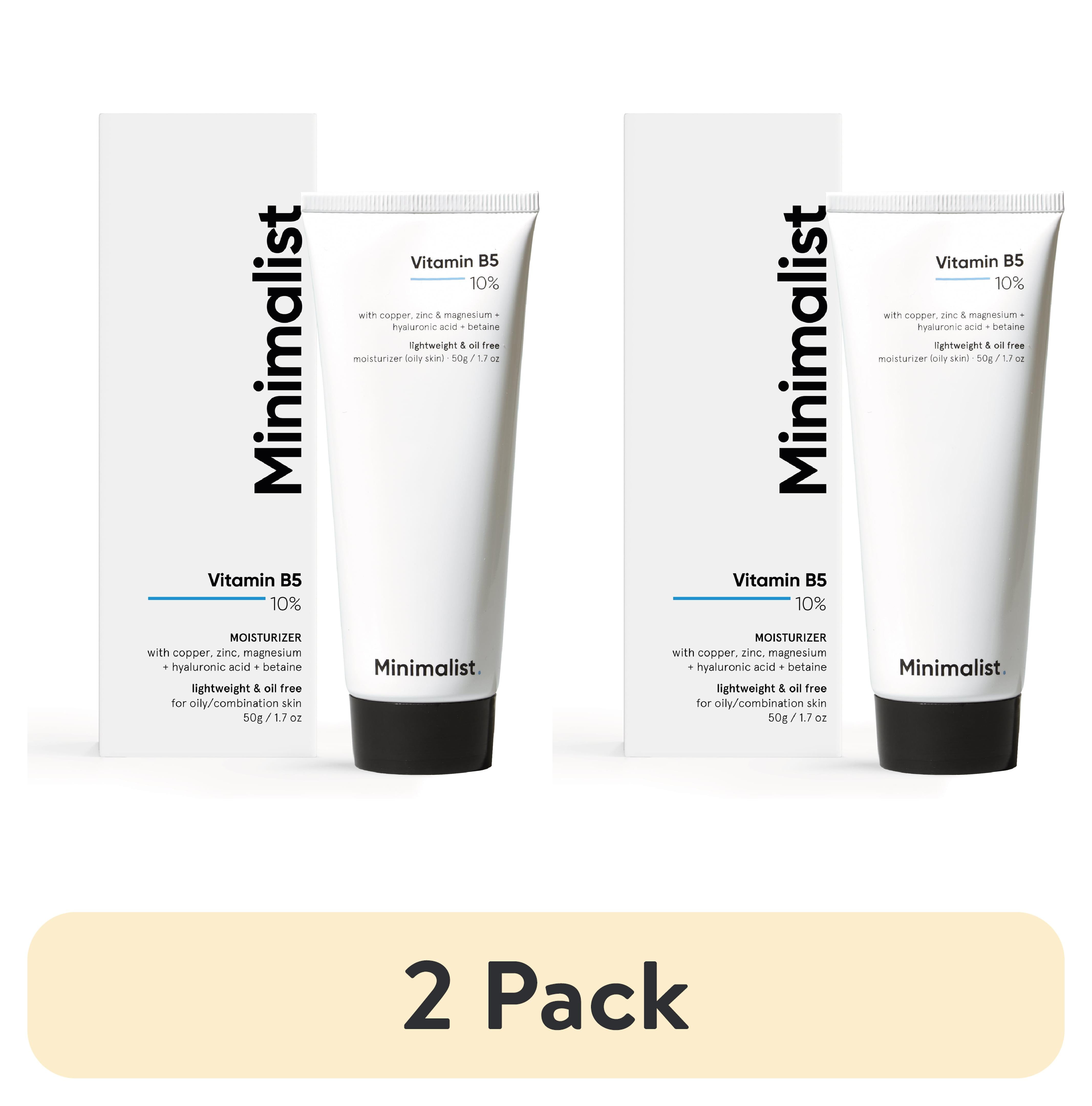 (2 pack) Minimalist 10 Vitamin B5 Oil Free Moisturizer with Zinc