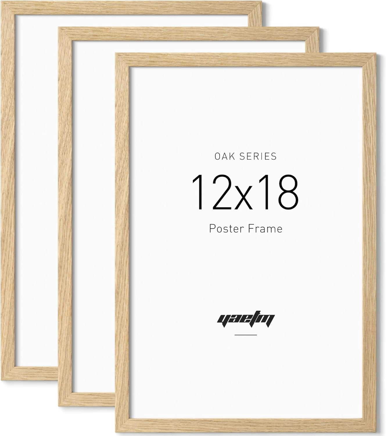Minimalist 12x18 Oak Wood Frame for Poster, Natural Solid Wood 12x18 ...