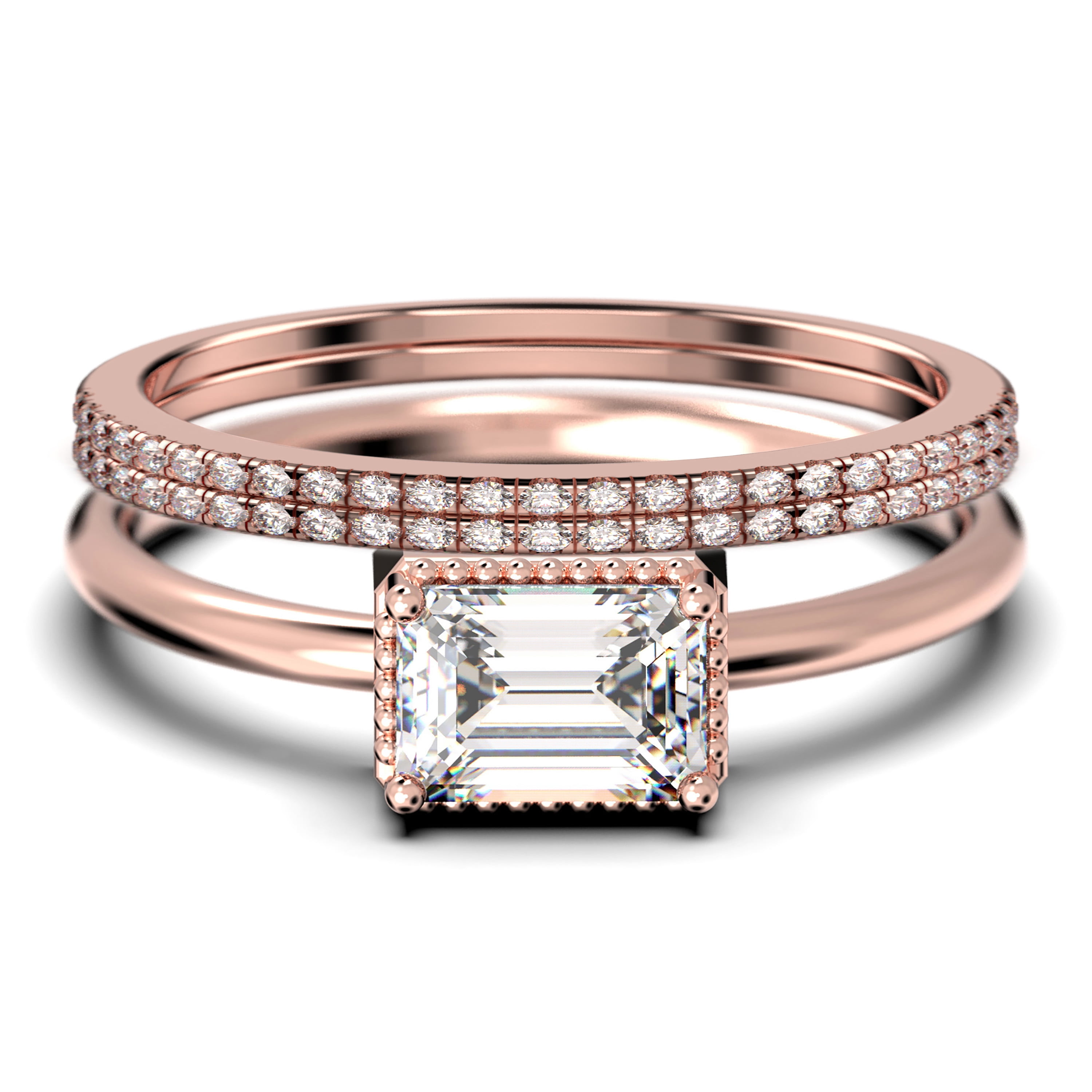Emerald anniversary sale rings for her