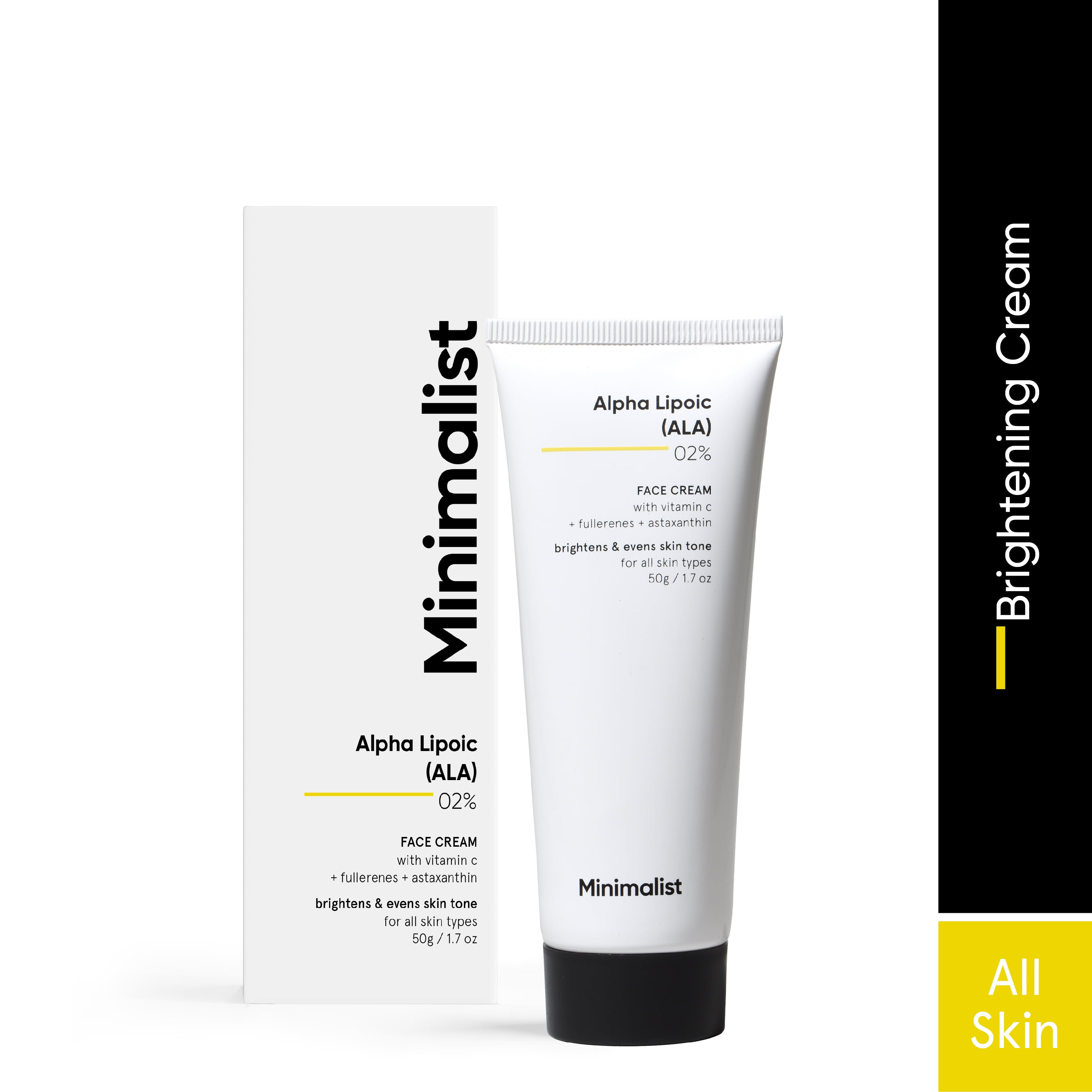 Minimalist 2 Alpha Lipoic (ALA) Brightening Cream with Vitamin C for