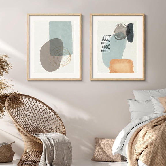 Minimalist 20x24 Picture Frame Matted to 16x20, Natural Solid Oak Wood Poster Frame, Lightweight for Wall Mounting(Single, Oak)