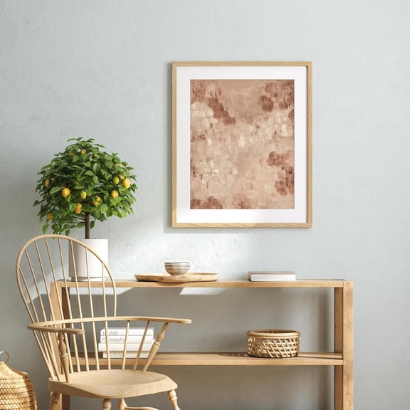 Minimalist 20x24 Picture Frame Matted to 16x20, Solid Oak Wood Frame for Horizontal & Vertical Wall Mounting(Single,Oak)