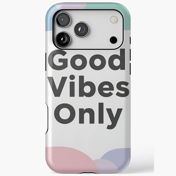 Minimalist Abstract Good Energy Design iPhone Case 17 11 12 13 14 15 16 Pro Max