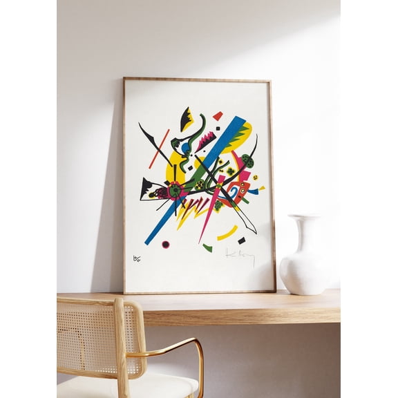 Minimalist Abstract Kandinsky Print Small Worlds GiclĂŠe Art Modern Wall Art Trendy Aesthetic Home Decor Exhibition Art