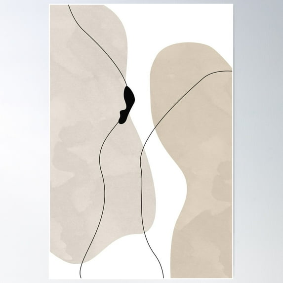 Minimalist Abstract Organic Shapes 12 Poster Wall Art, Modern Wall Decor For Living Room Bedroom, 24x36 UNFRAMED