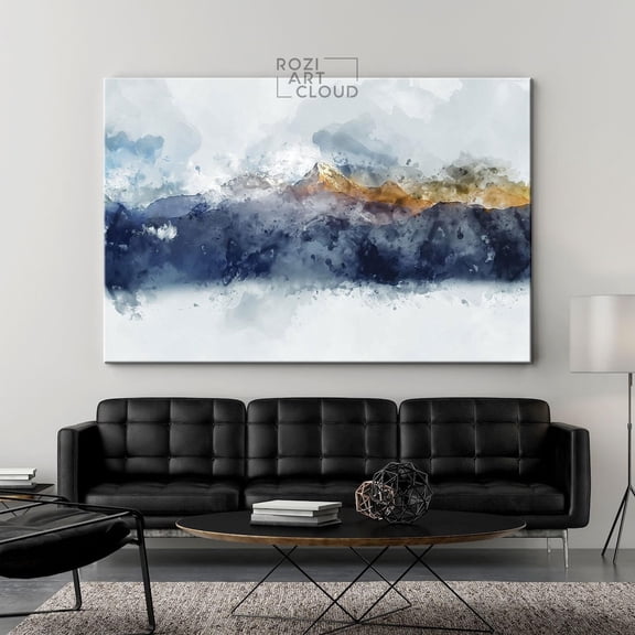 Minimalist Abstract Print Rozi Wall Art Decor, Unframed Paper Poster 8x10in