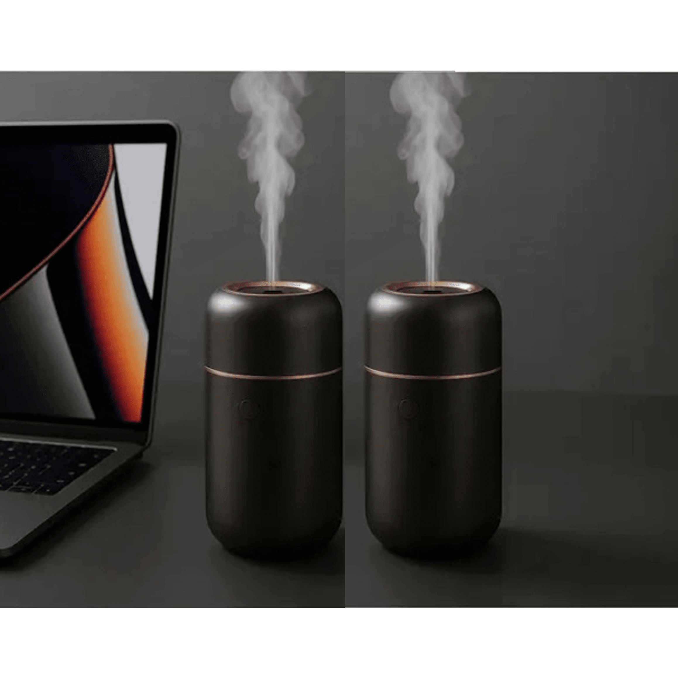 Minimalist Aluminum Alloy Aroma Diffuser - 65ml Rechargeable USB ...