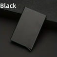 thumbnail image 1 of Minimalist Aluminum Card Holder - Sleek and Sturdy Design (Black), 1 of 6
