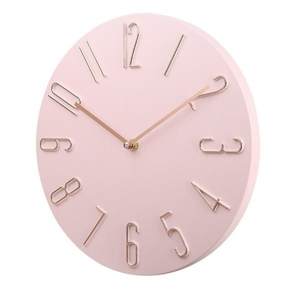 Minimalist Analog Quartz Wall Clock Hanging Clock 12 Inch 4 Colors Option.1pc