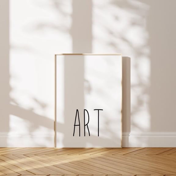 Minimalist Art Typography Print Scandinavian Modern Home Decor Trendy Wall,Art Neutral Black&White Print Home Decor #2874, 8x12 UNFRAMED