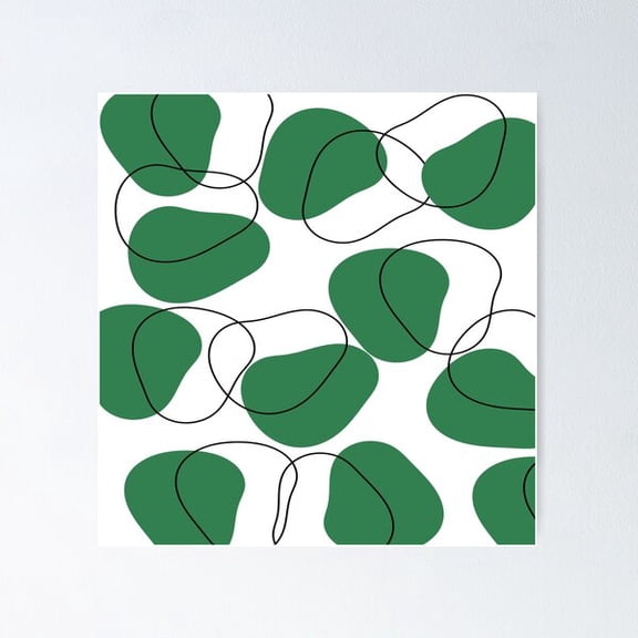 Minimalist Art Vector Poster Wall Art, Modern Wall Decor For Living Room Bedroom, 30x30 UNFRAMED