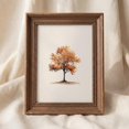 Minimalist Autumn Tree Wall Art Print, Moody Neutral Fall Botanical ...