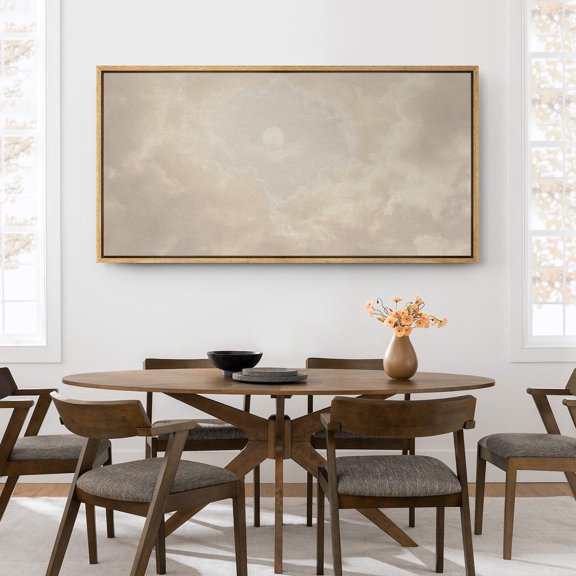 Minimalist Beige Cloud Sky Poster, Unframed Size 8x12