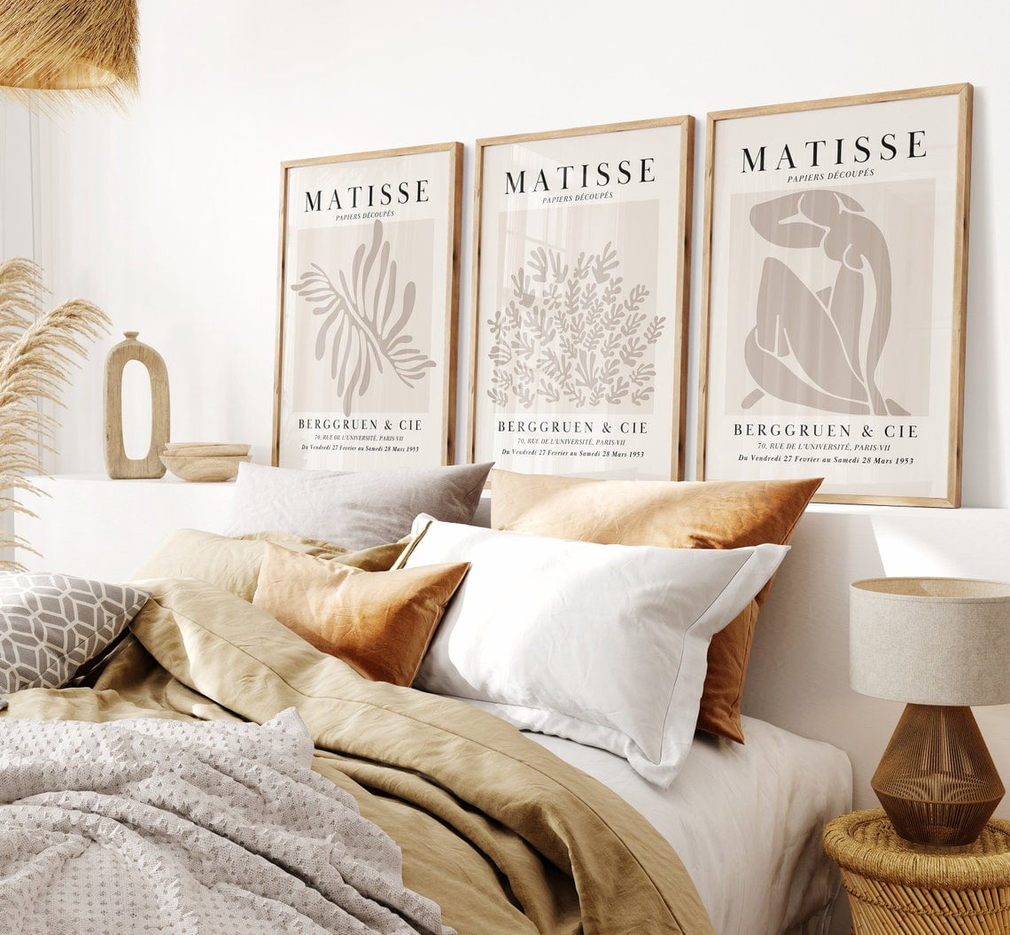 Minimalist Beige Wall Art Prints Set, Abstract Decor - Walmart.com