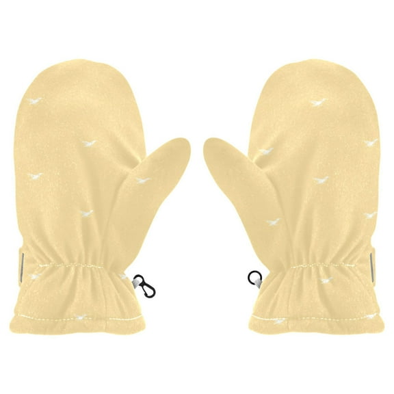 Minimalist Bird Cold Weather Mittens Cozy Gloves with Adjustable Fit Perfect for Outdoor Fun