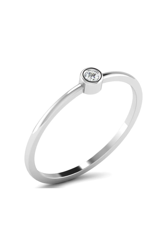 Minimalist Birthstone Ring Gemstone Ring in Sterling Silver Dainty Birthstone Ring Stacking Ring Gifts for Mom