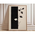 thumbnail image 1 of Minimalist Black And White Leaf Wall Art Print, Unframed Paper Poster 16x20in, 1 of 4