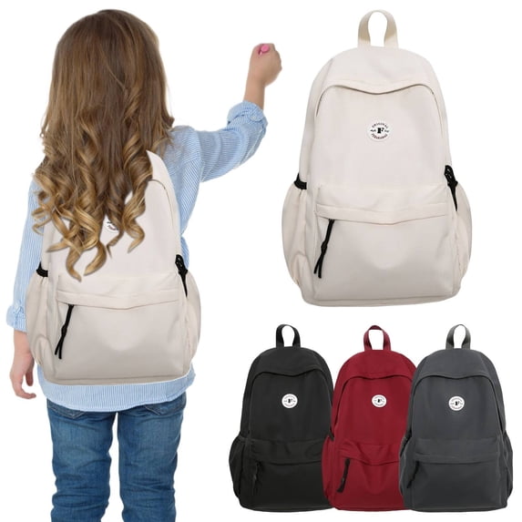 Minimalist Black Backpack – Versatile Daypack for Women & Men, Simple Modern Rucksack for College, Work, Travel, Commuting, Mochila Escolar 1pc