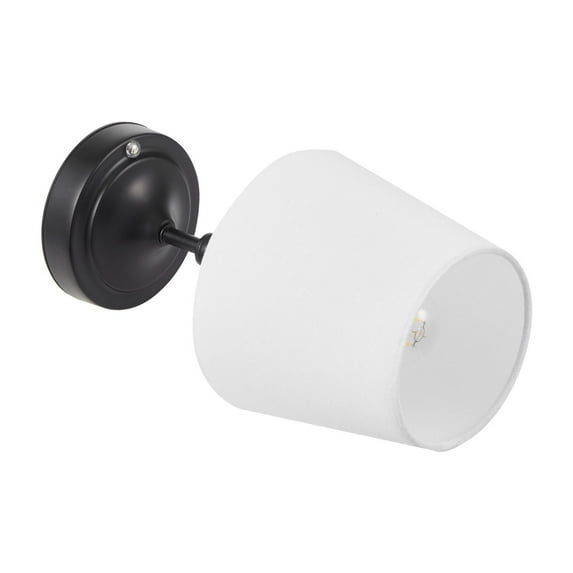 Minimalist Black Desk Lamp – Fabric Shade Cordless Design, USB Rechargeable Battery for Any Room